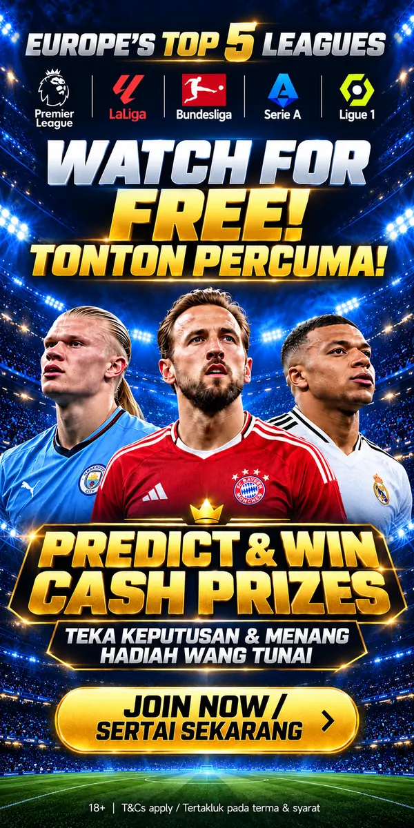 Europe's Top 5 Leagues - Watch for free